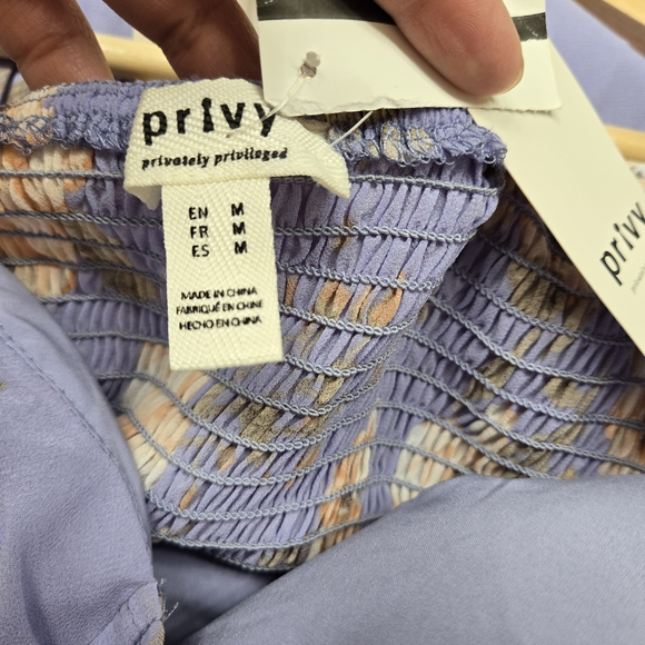 Privy Lavender and Cream Mini  Dress Size M NWT - Picture 8 of 16